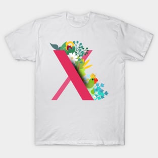 Tropical alphabet x T-Shirt